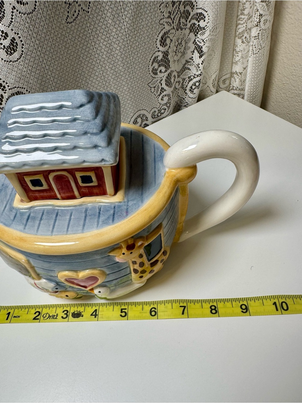 Vintage Certified International Susan Winget Noah’s Ark Ceramic 3-D Teapot - Picture 3 of 5